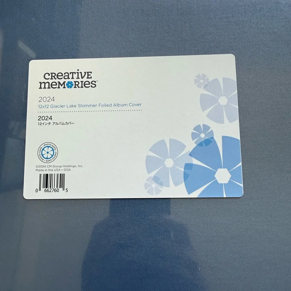 Creative Memories 2024 Glacier Lake Shimmer Foiled Album cover - Picture 3 of 3